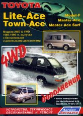 Toyota Lite-Ace и Toyota Town-Ace 1985-1996 г.в. Руководство по ремонту, эксплуатации и техническому обслуживанию.