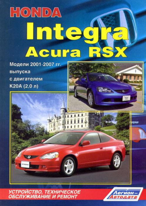 Руководство по ремонту и эксплуатации Honda Integra и Acura RSX 2001-2007 г.в.